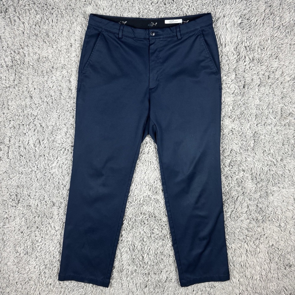 Greg Norman Men's Ultimate Classic Travel Pant Stretch 34x30 Navy Blue